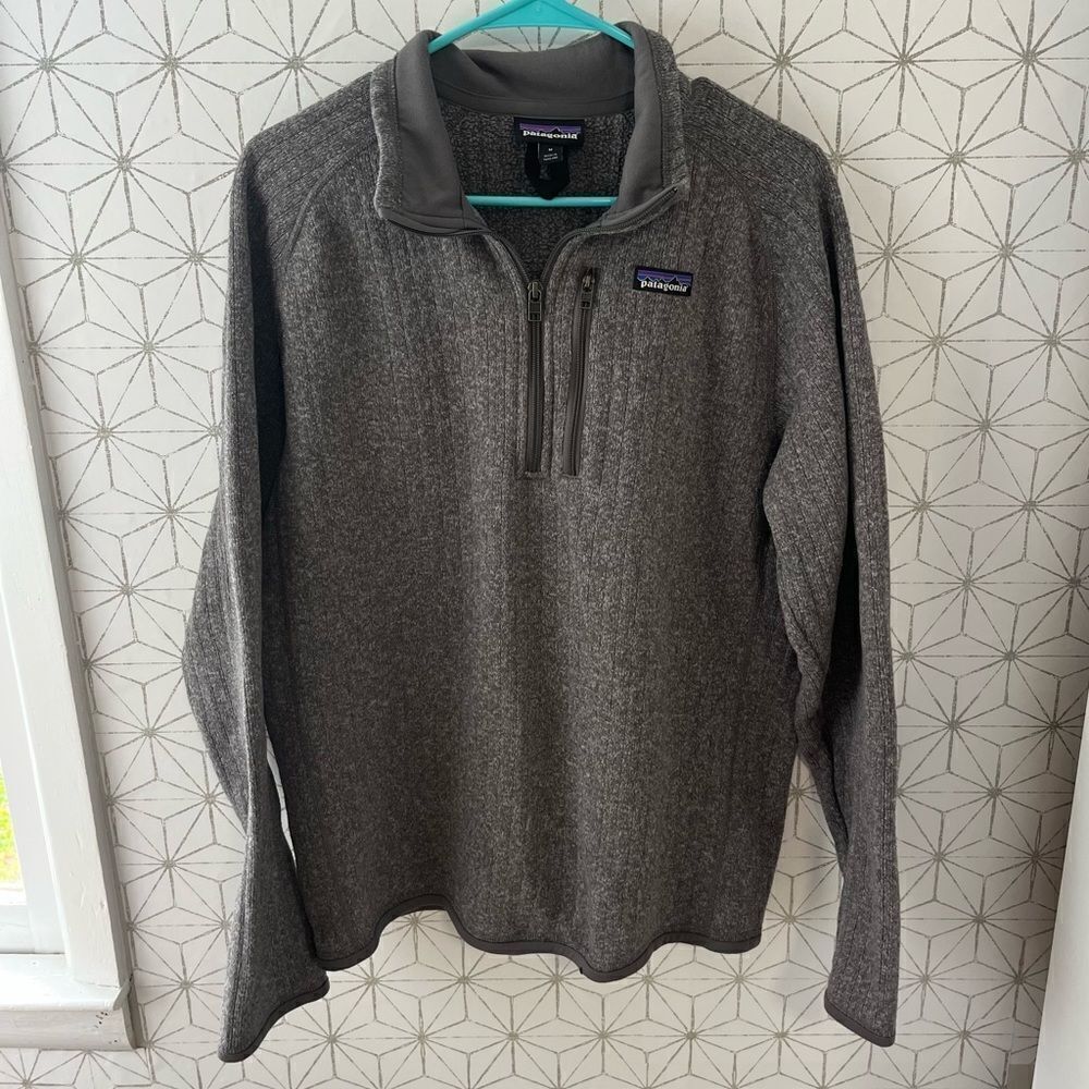 Patagonia Gray Rib Better Sweater Half Zip